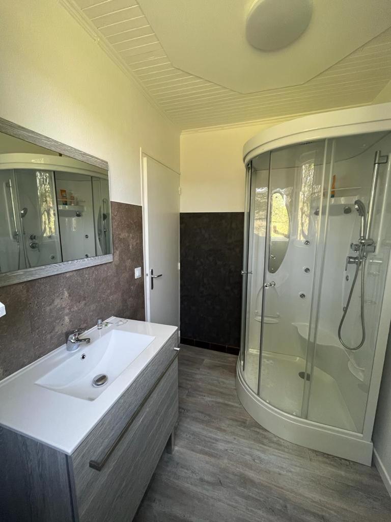 La Colline Aux Chalets, Jaccuzi, Sauna Saint-Chamarand Exterior foto